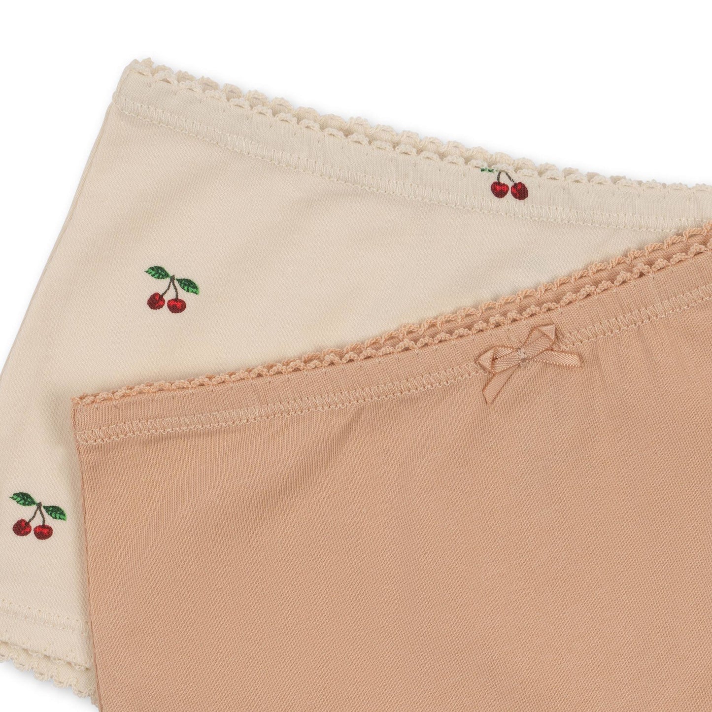 Basic 2 Pack Girl Organic Cotton Hipster GOTS Cherry
