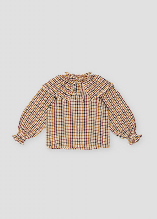 Organic Cotton Benerice Blouse Multicolor Check