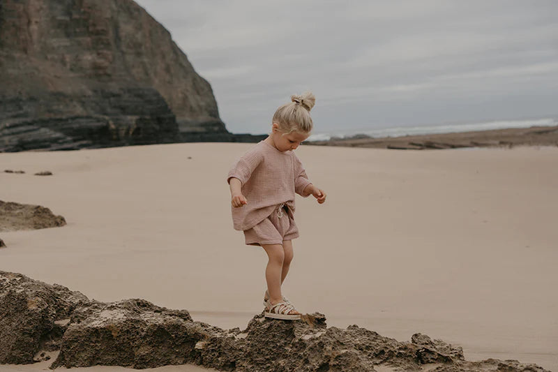 The Organic Cotton Muslin Short Pink