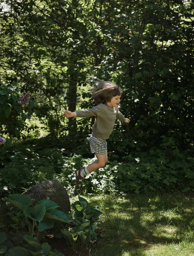 Organic Cotton Beach Shorts Apricot