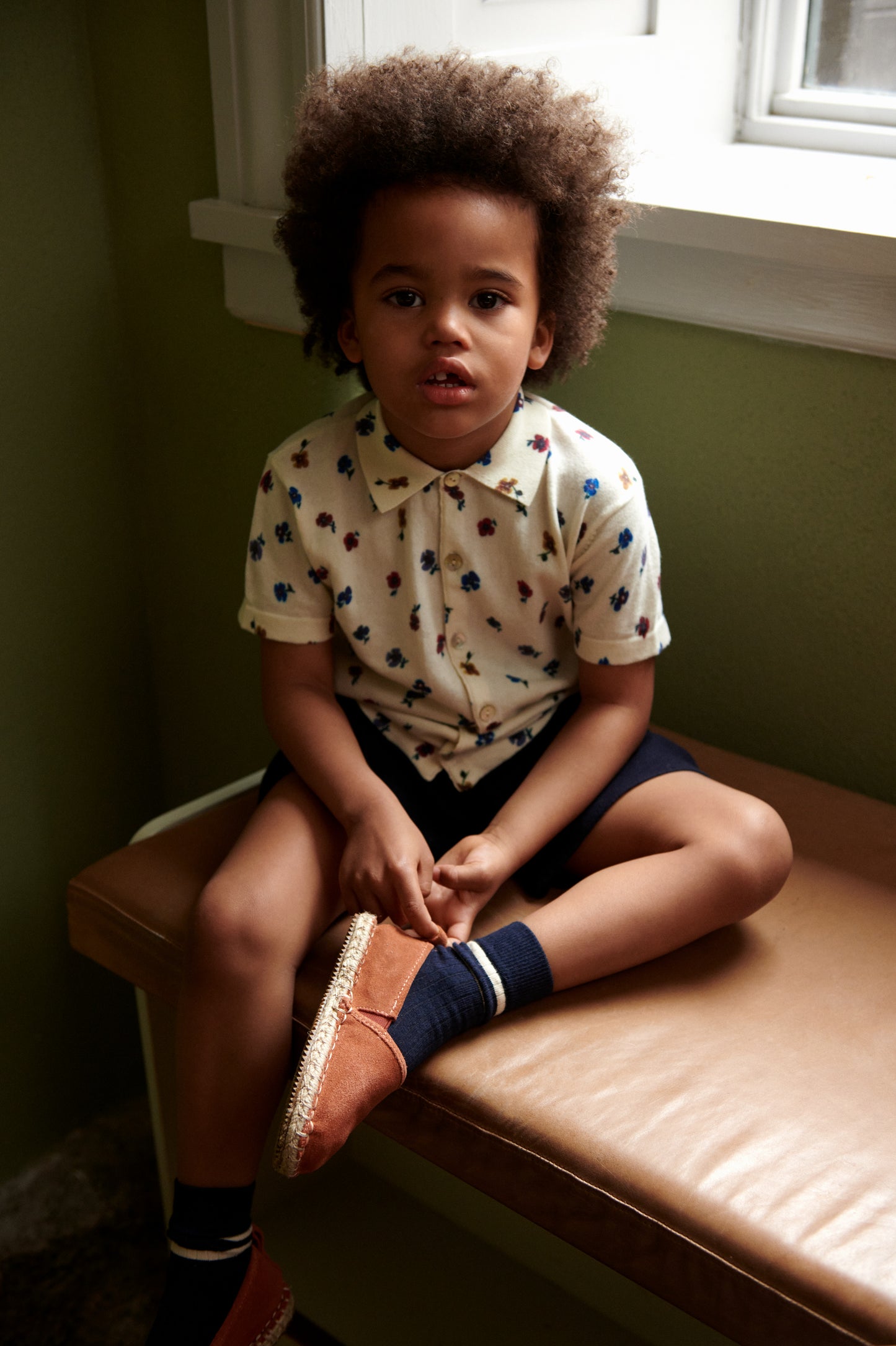 Organic Cotton Summer Shorts Dark Navy