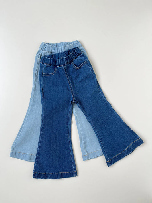 Flare Denim Jeans Light Blue