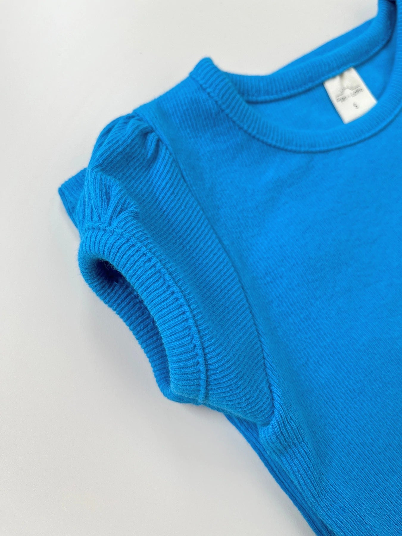 Puff Short Sleeve T Shirt Blue