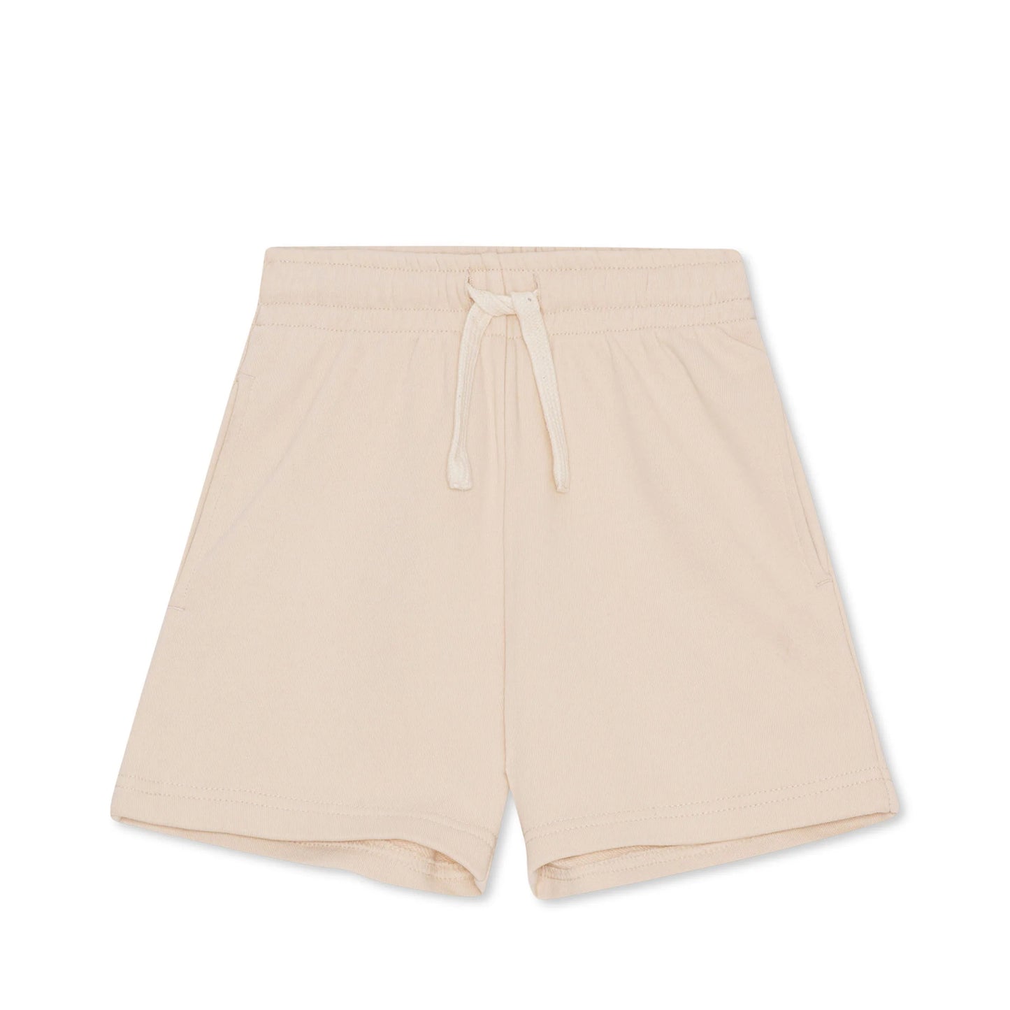 Lou Long Organic Cotton Pockets Sweat Shorts Ecru
