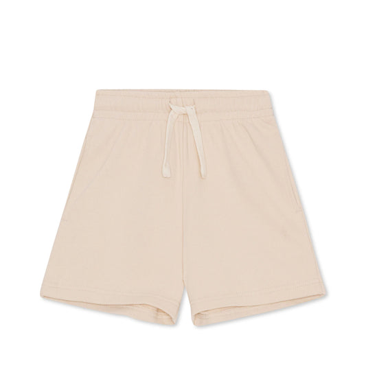 Lou Long Organic Cotton Pockets Sweat Shorts Ecru