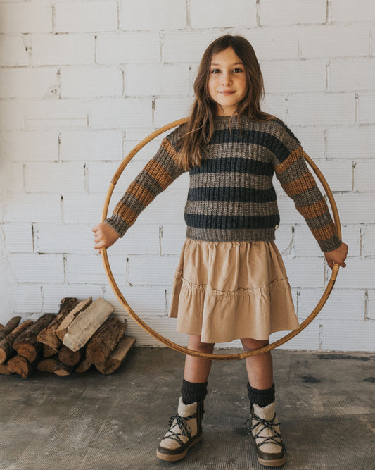 Bands Knit Jumper Wood