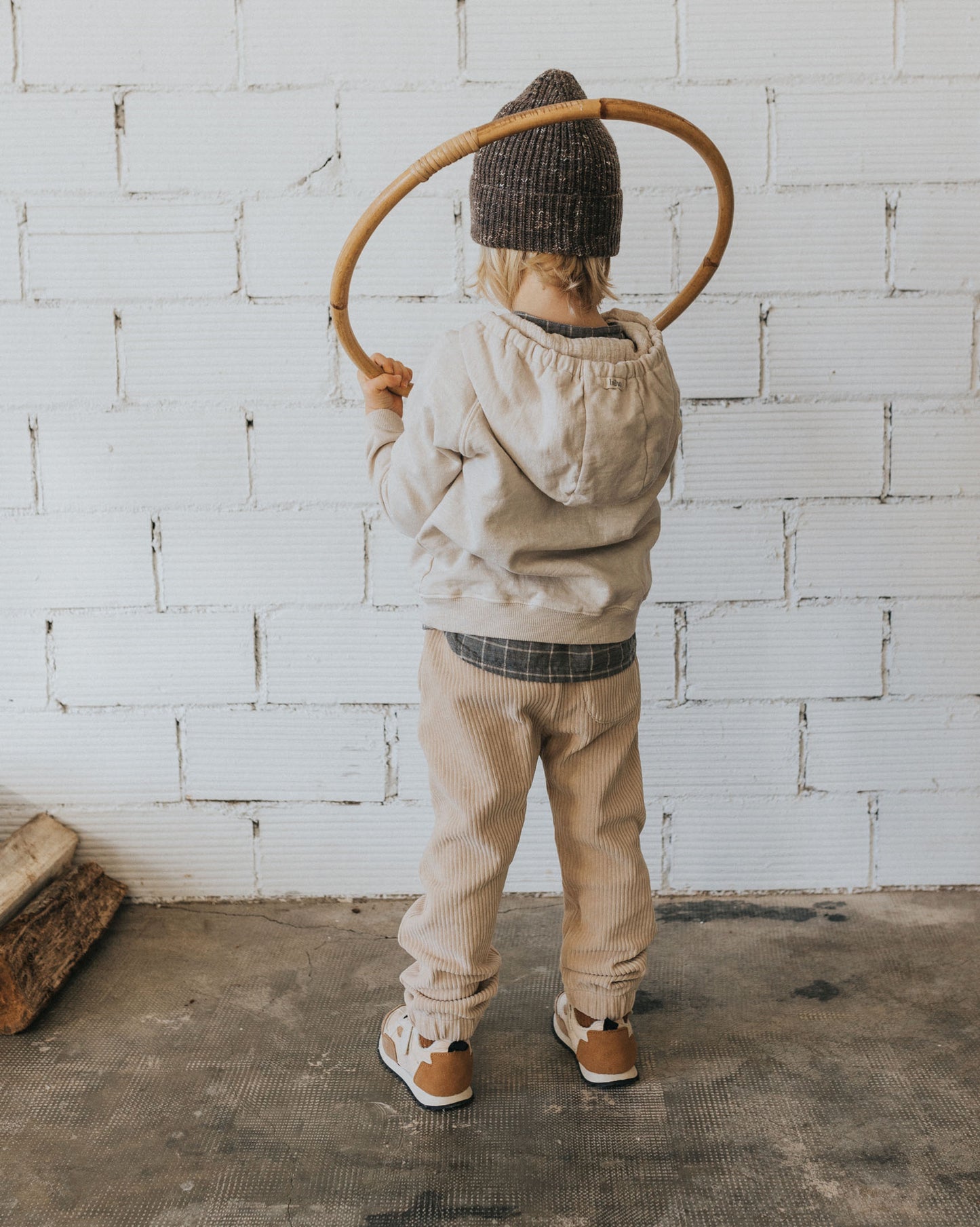 Organic Cotton Fleece Hoodie Grey