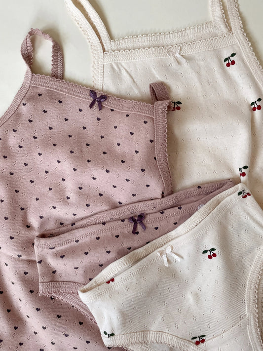 Minnie Organic Cotton Underwear GOTS Hearts Printed