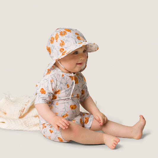 Gustas Swim Hat Print Wisper White