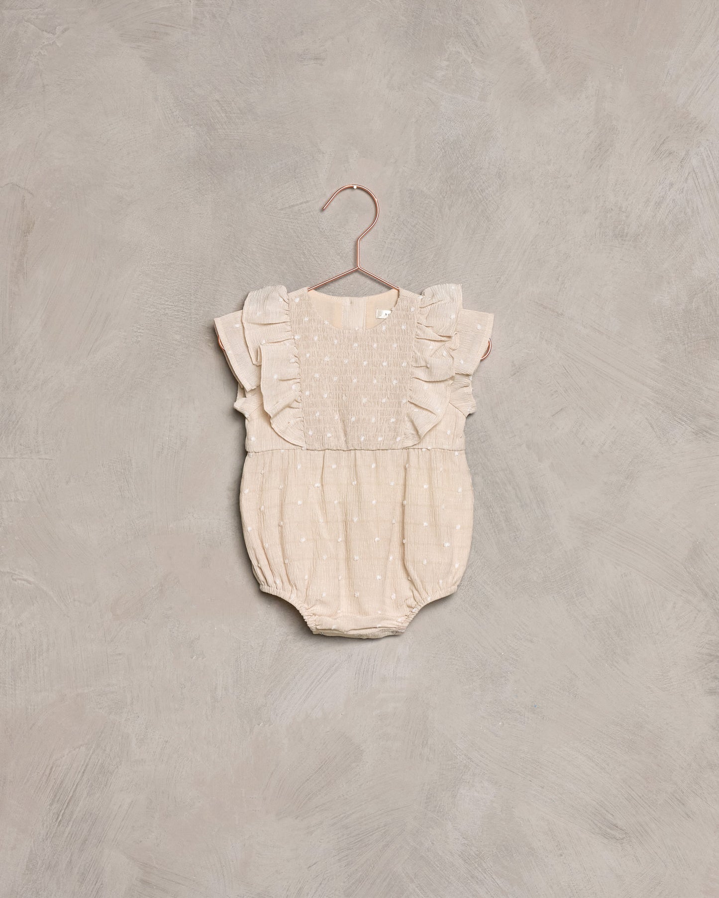 Blyth Baby Sleeveless Romper Natural