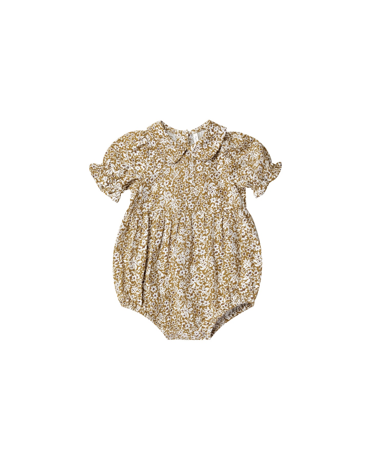 Baby Summer Short Sleeves Gracie Romper Golden Ditsy