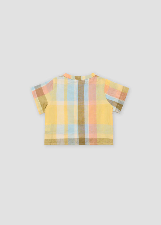 Roberta Baby Short Sleeves Shirt Check