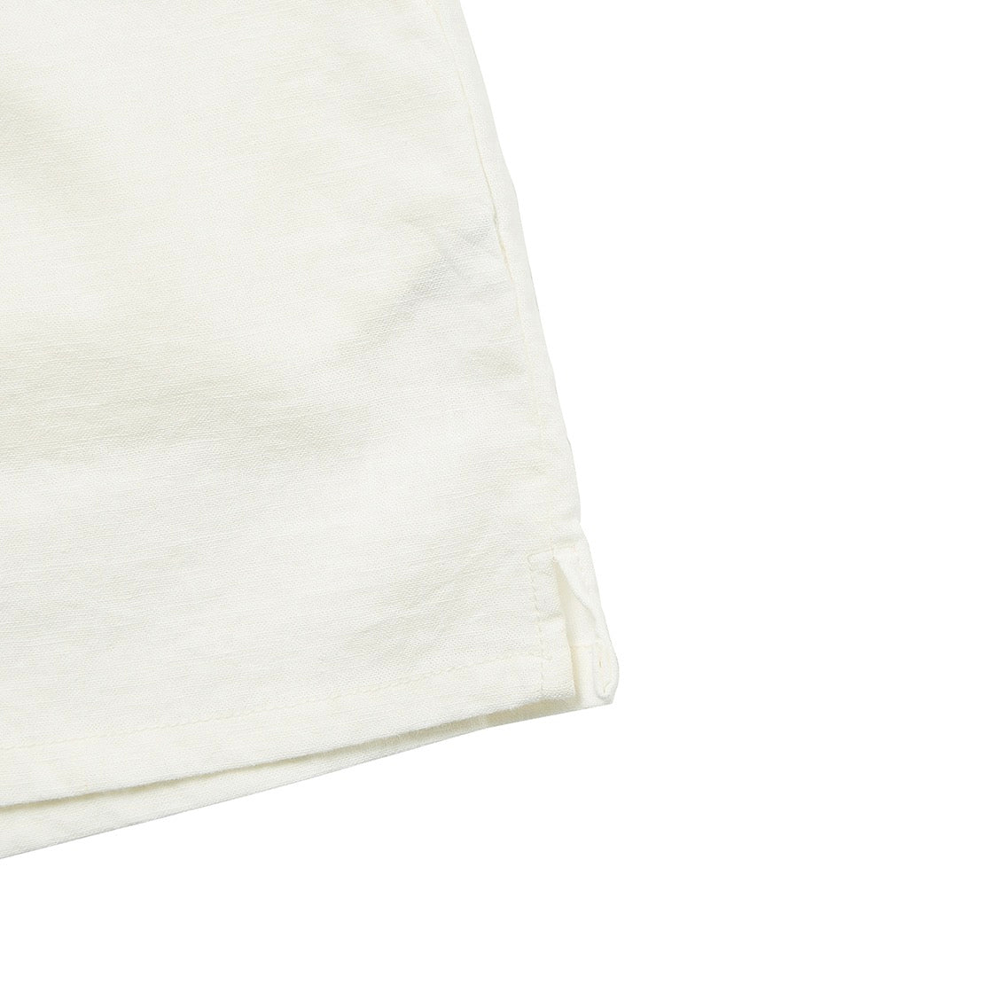 Linen Denim Shorts White