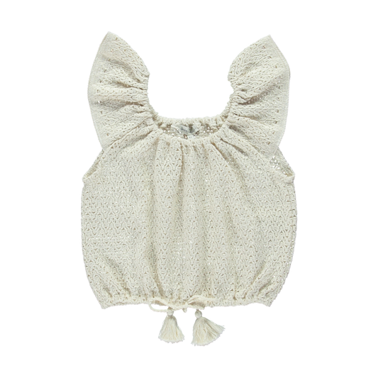 Luna Sleeves Organic Cotton Top Natural