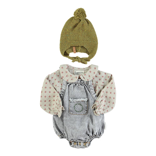 Baby Peter Pan Collar Blouse Taupe Brown