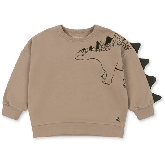 LOU Animal Spike Dino Organic Cotton Sweatshirt