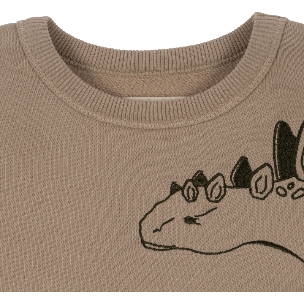 LOU Animal Spike Dino Organic Cotton Sweatshirt