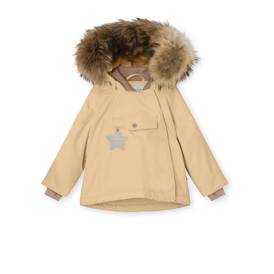 Wang Fleece Lined Winter Jacket Fur Semolina Sand