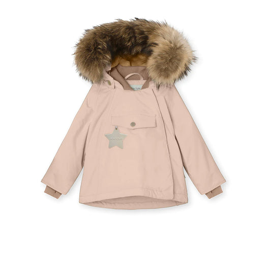 Wang Fleece Lined Winter Jacket Fur Rose Dust