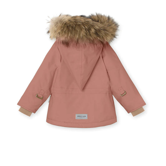 Wang Fleece Lined Winter Jacket Fur Wood Rose