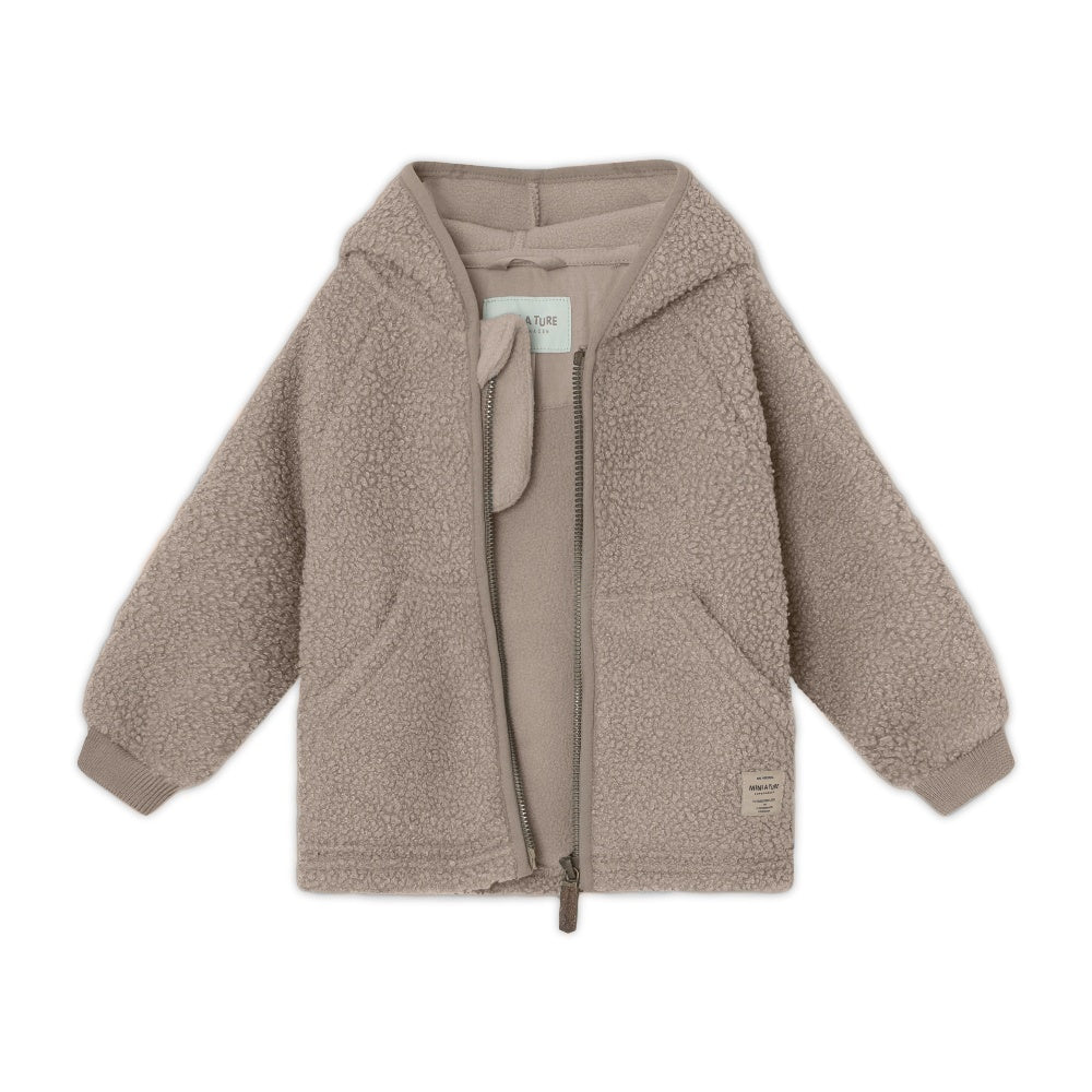 MATLIFF Teddyfleece Jacket Grey Brown