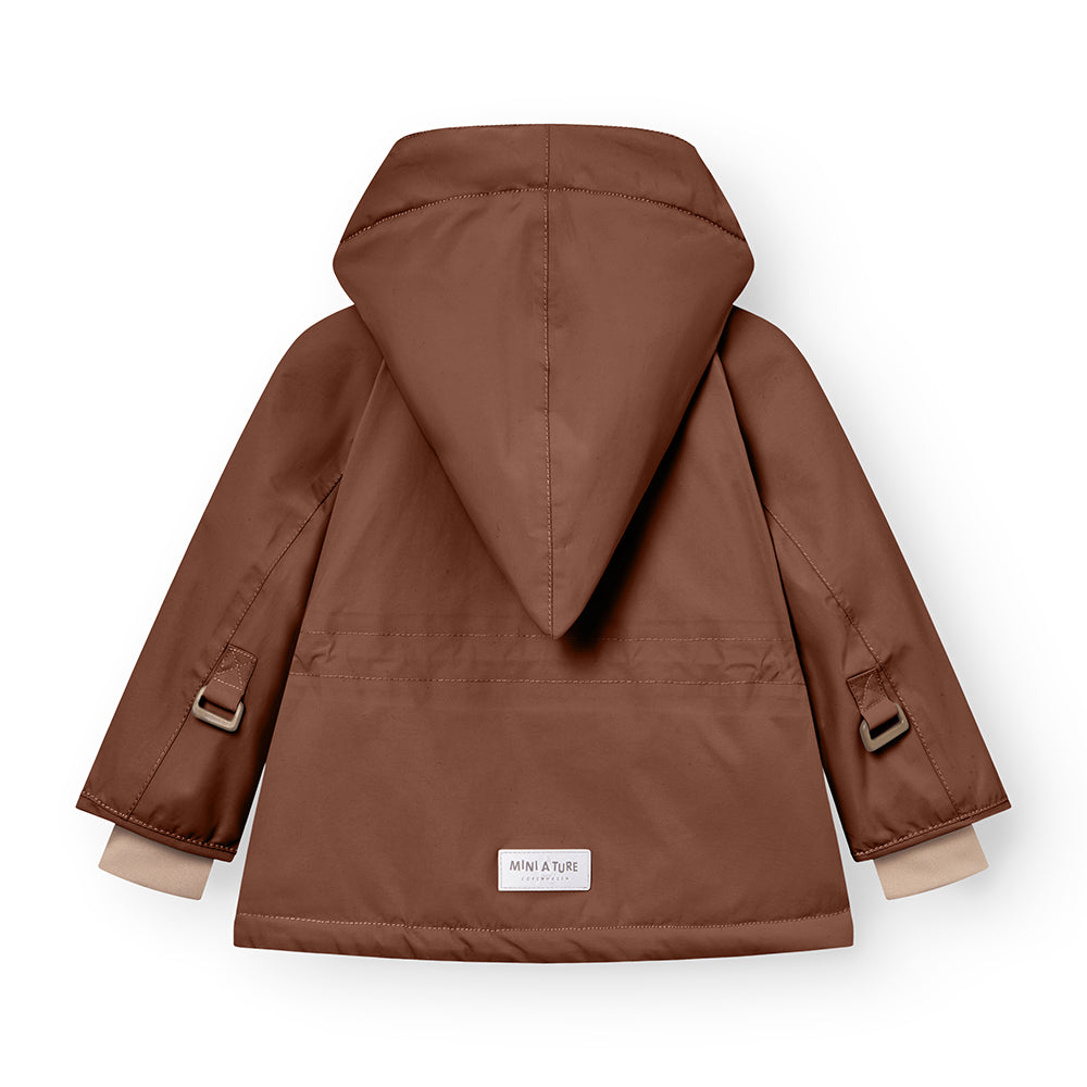 MAT WANG Fleece Lined Winter Jacket Rootbeer Brown