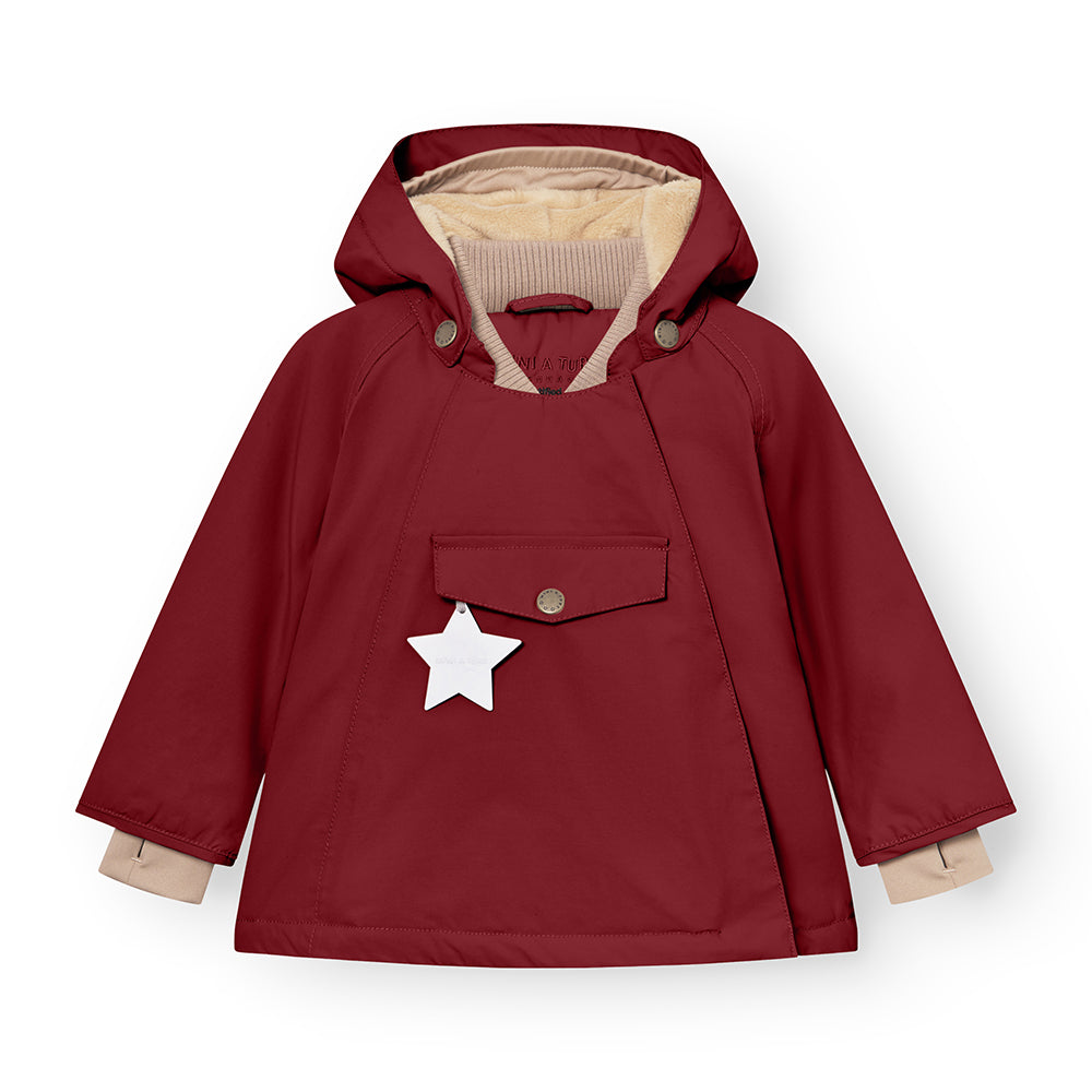 MAT WANG Fleece Lined Winter Jacket Red