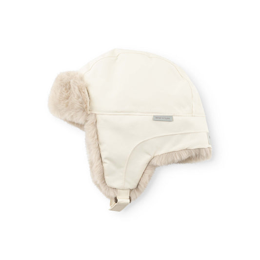 MATCRISTER Teddy Lined Winter Hood Angora Cream