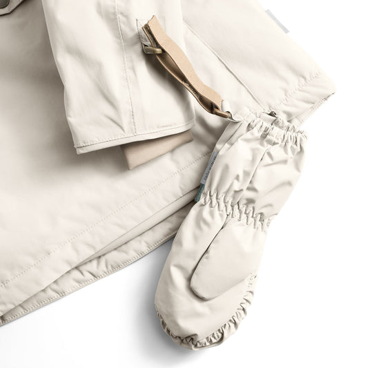 MATCESAR Fleece Lined Mittens Angora Cream