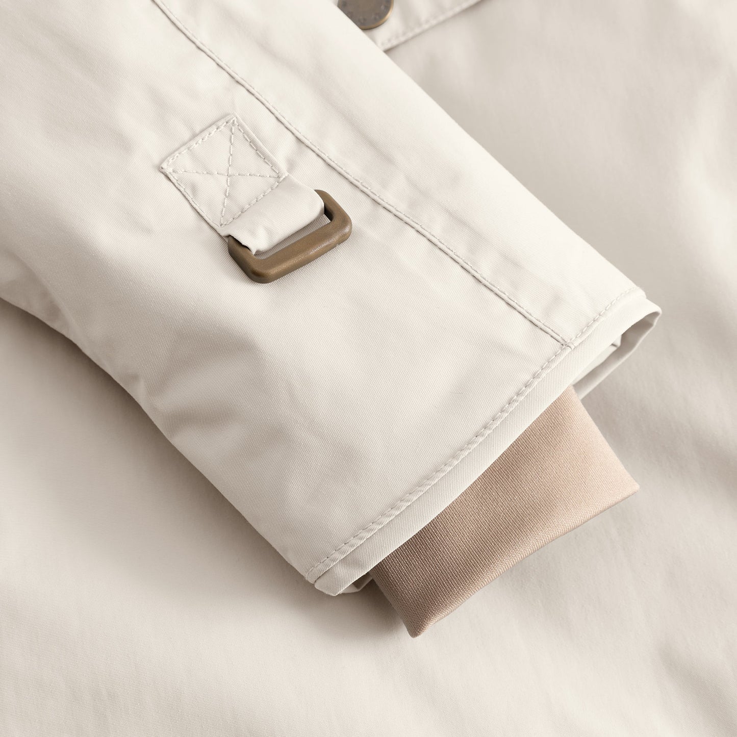 MATWANG Fleece Lined Winter Jacket Angora Cream