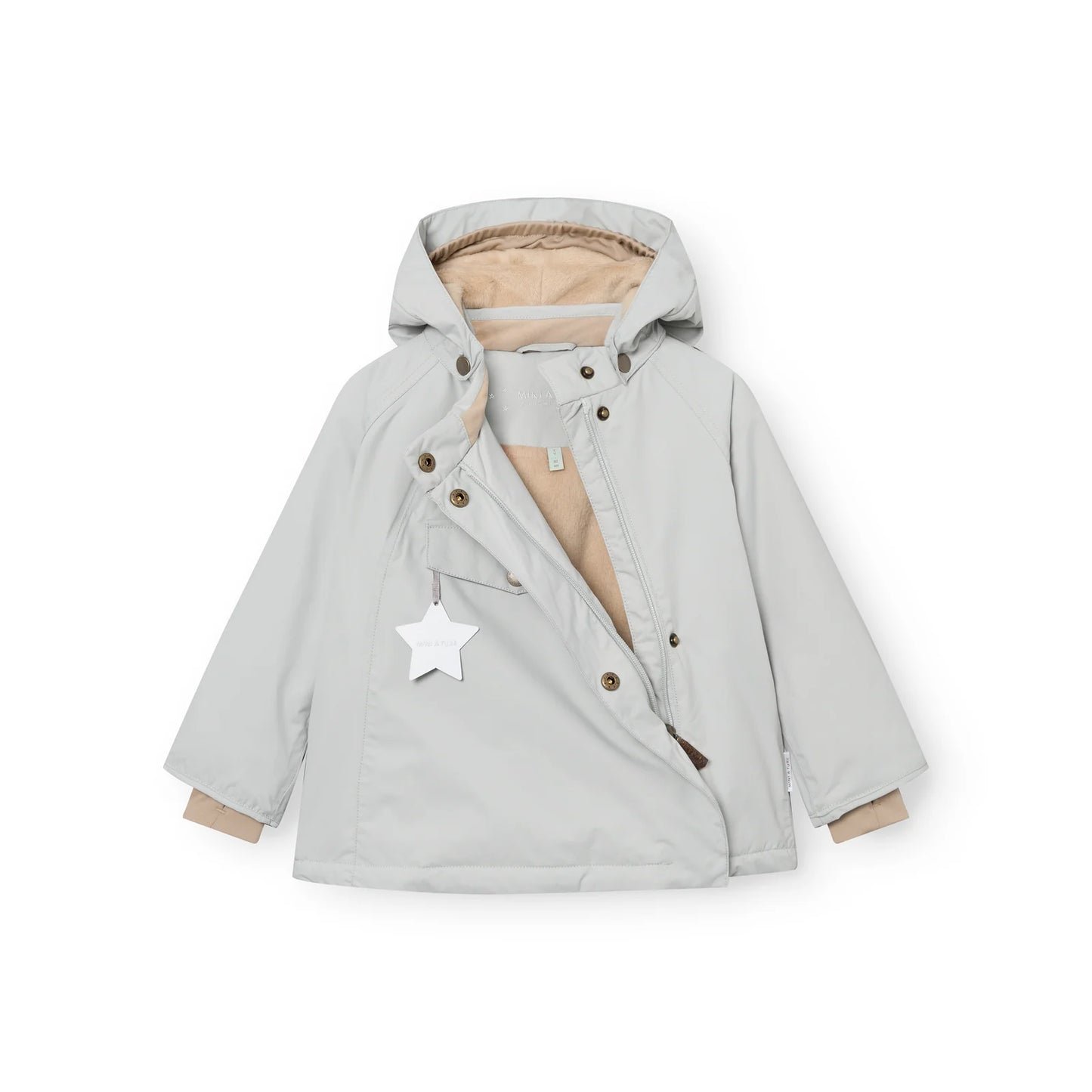 MATWANG Fleece Lined Winter Jacket Puritan Grey