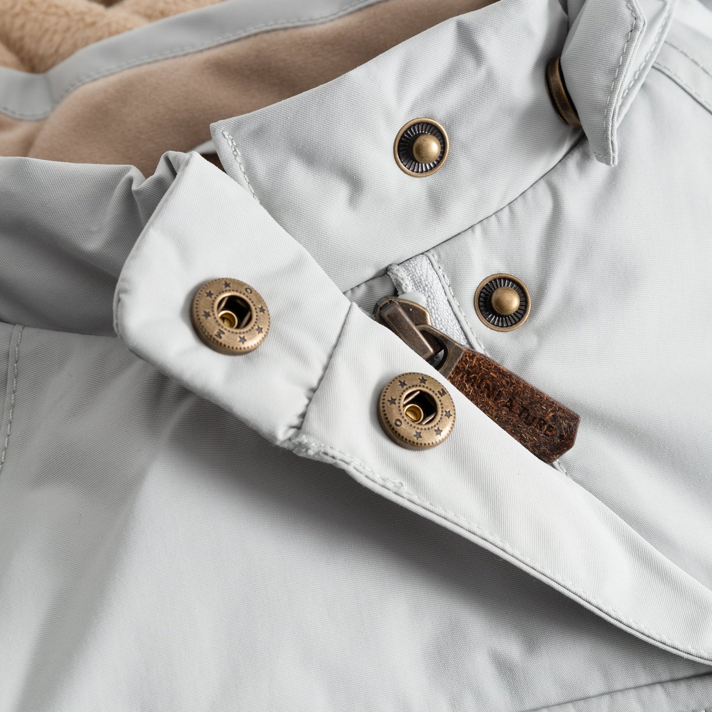 MATWANG Fleece Lined Winter Jacket Puritan Grey