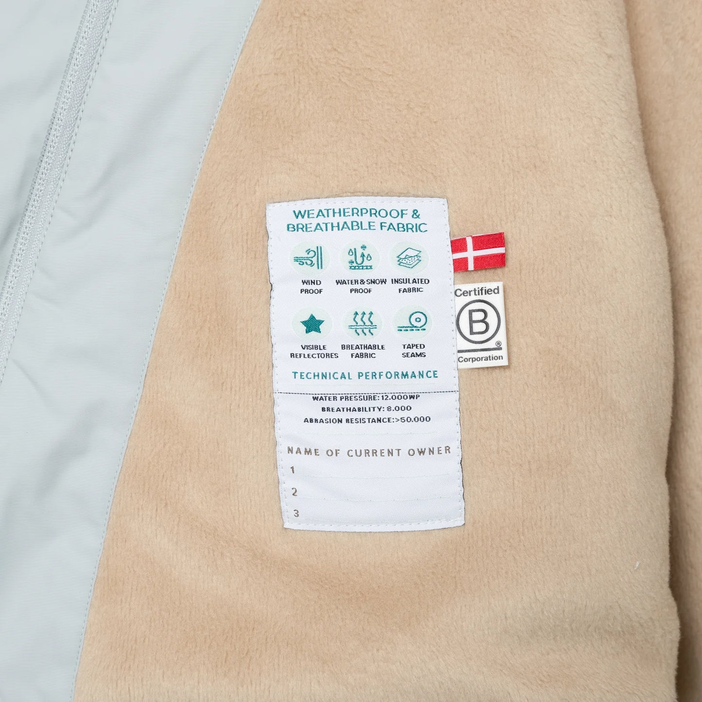 MATWANG Fleece Lined Winter Jacket Puritan Grey