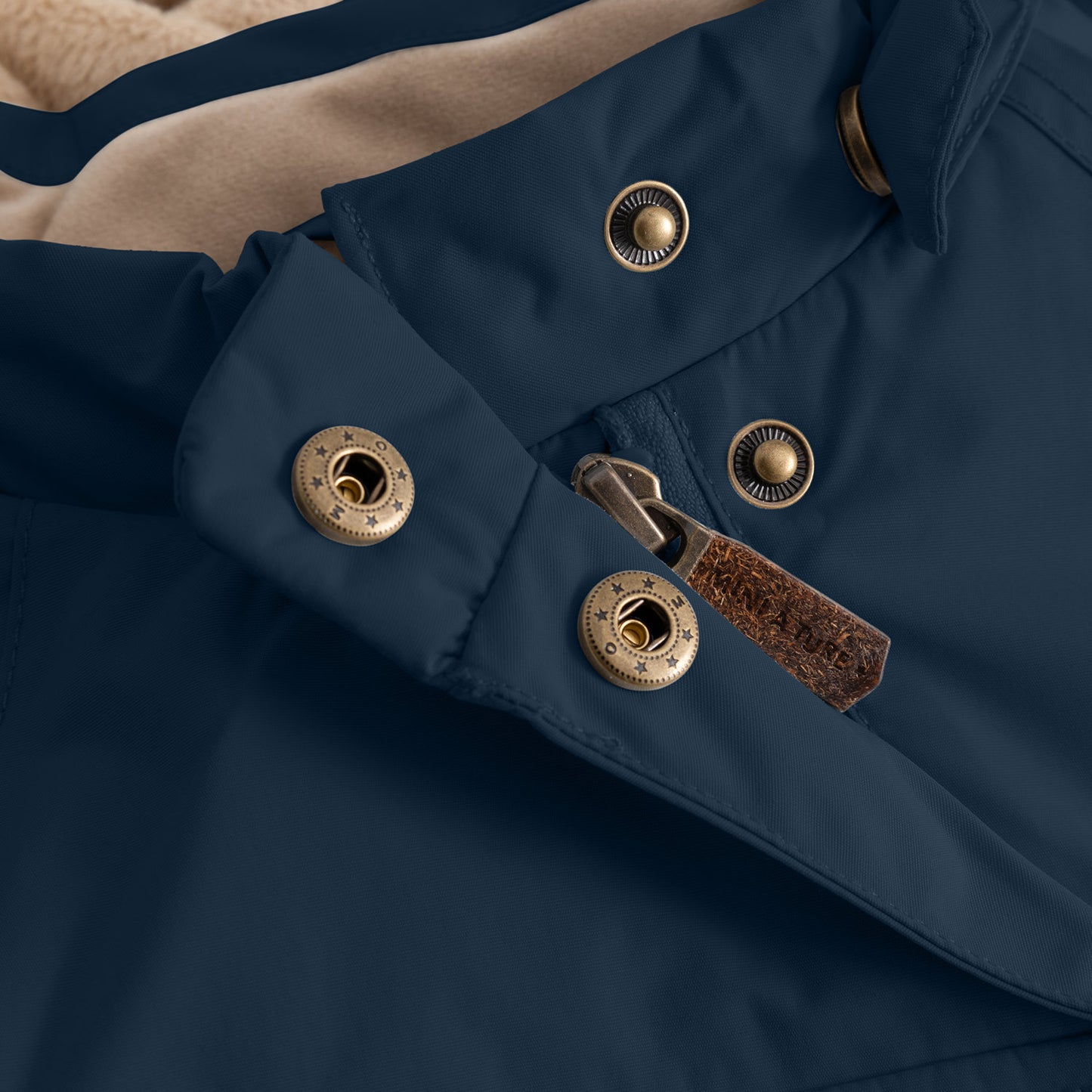 MATWANG Fleece Lined Winter Jacket Outer Space