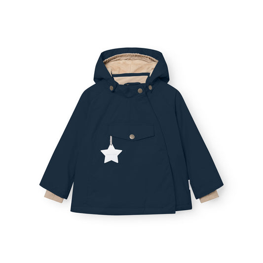MATWANG Fleece Lined Winter Jacket Outer Space