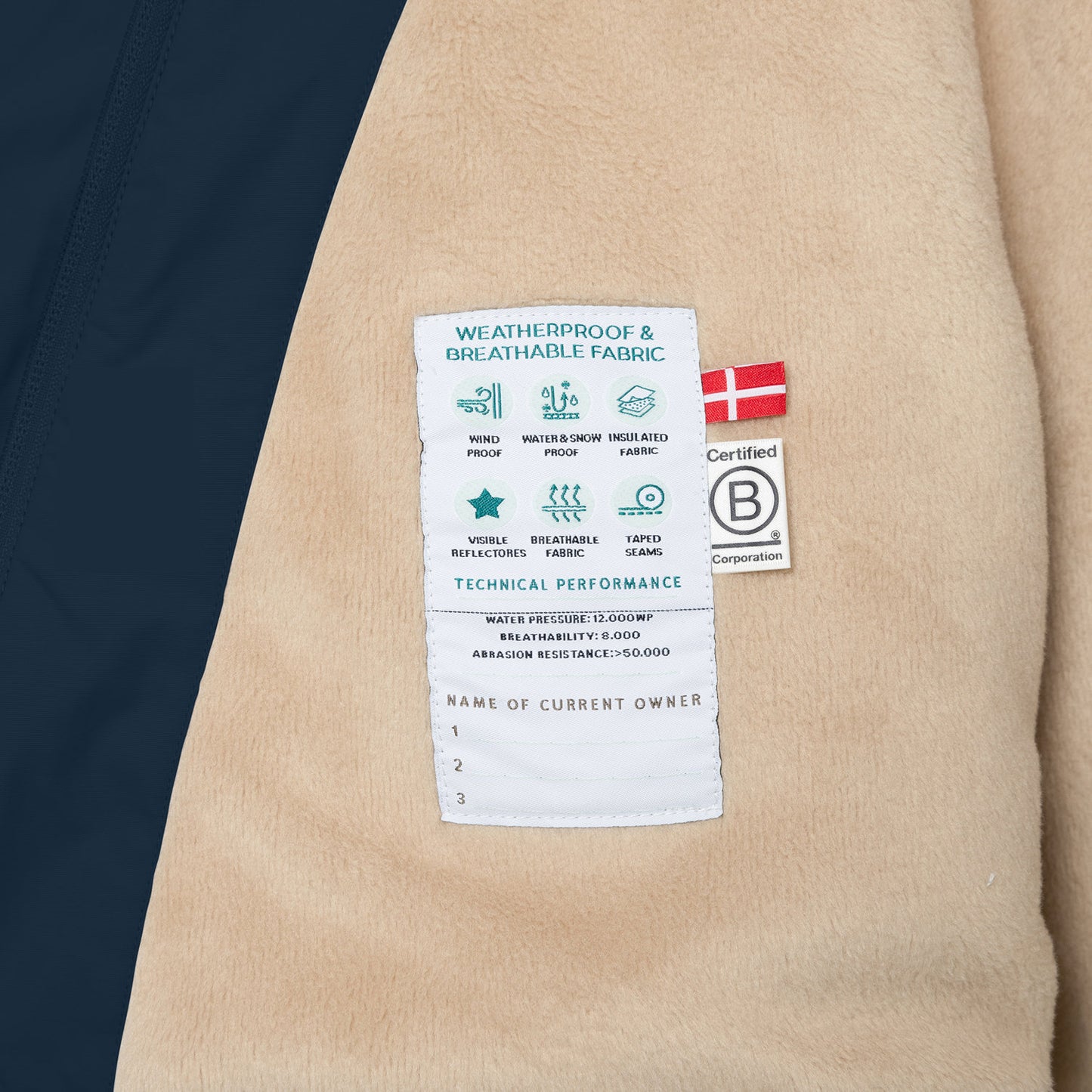 MATWANG Fleece Lined Winter Jacket Outer Space