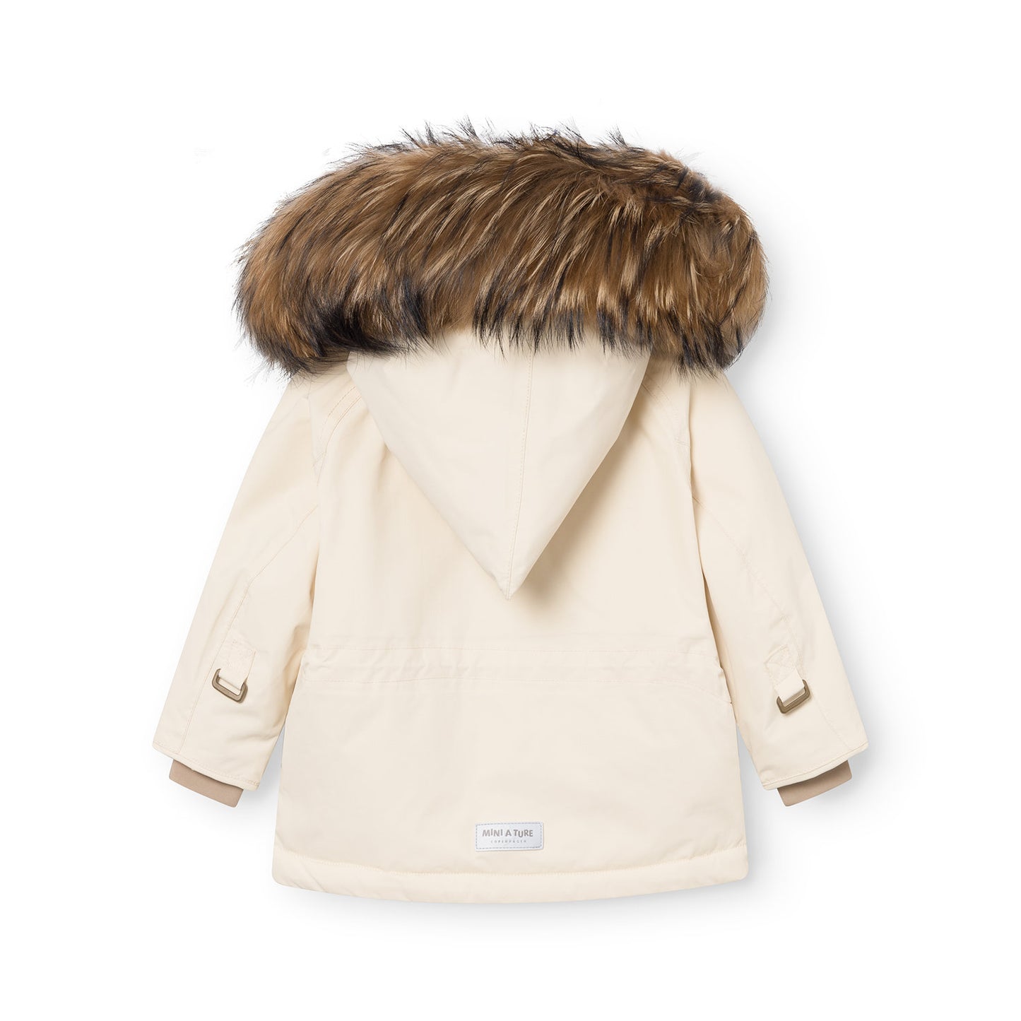 MATWANG Fleece Lined Winter Jacket Fur Angora Cream