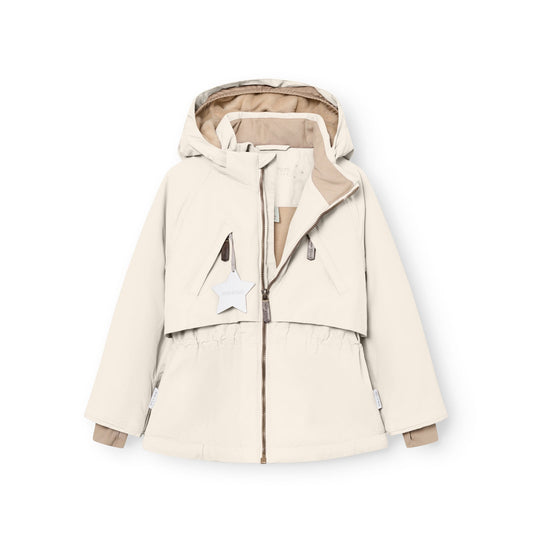 MATALGEANA Fleece Lined Winter Jacket Angora Cream