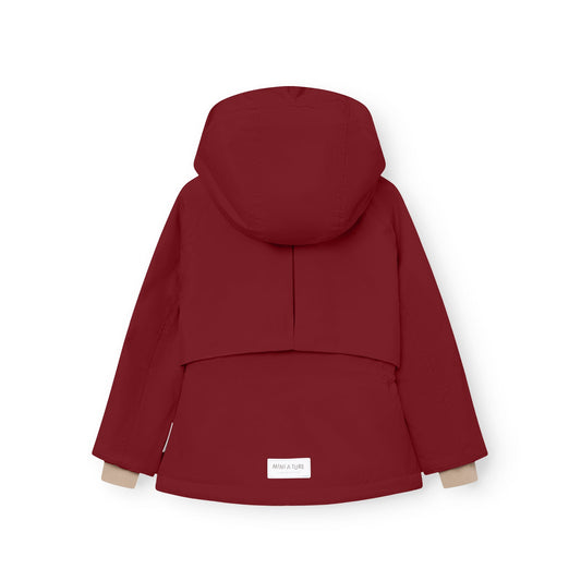 MATALGEANA Fleece Lined Winter Jacket Red Merlot
