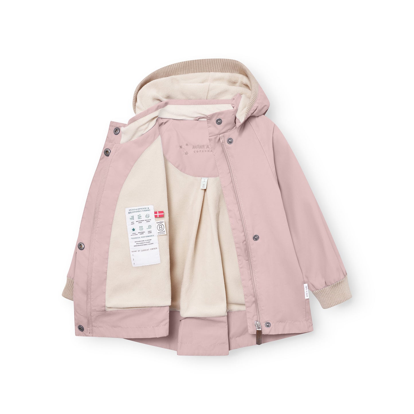 MATWIAMI Fleece Lined Jacket Rose Smoke