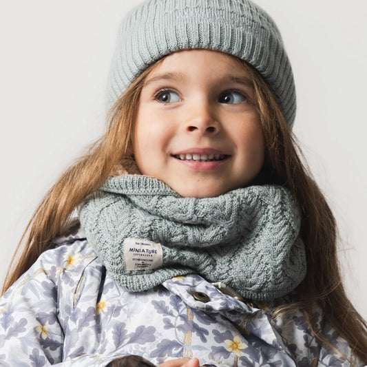 Mini A Ture MATGOI Fleece-Lined Wool Neck Warmer RWS Slate Gray