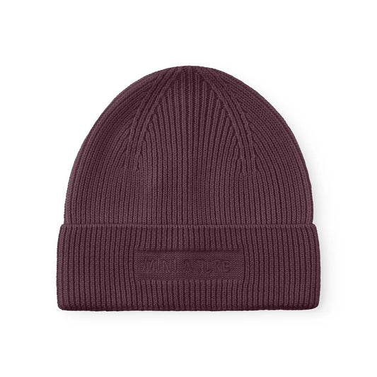 Mini A Ture MATBOJE RWS Wool Knit Beanie Fudge Aubergine