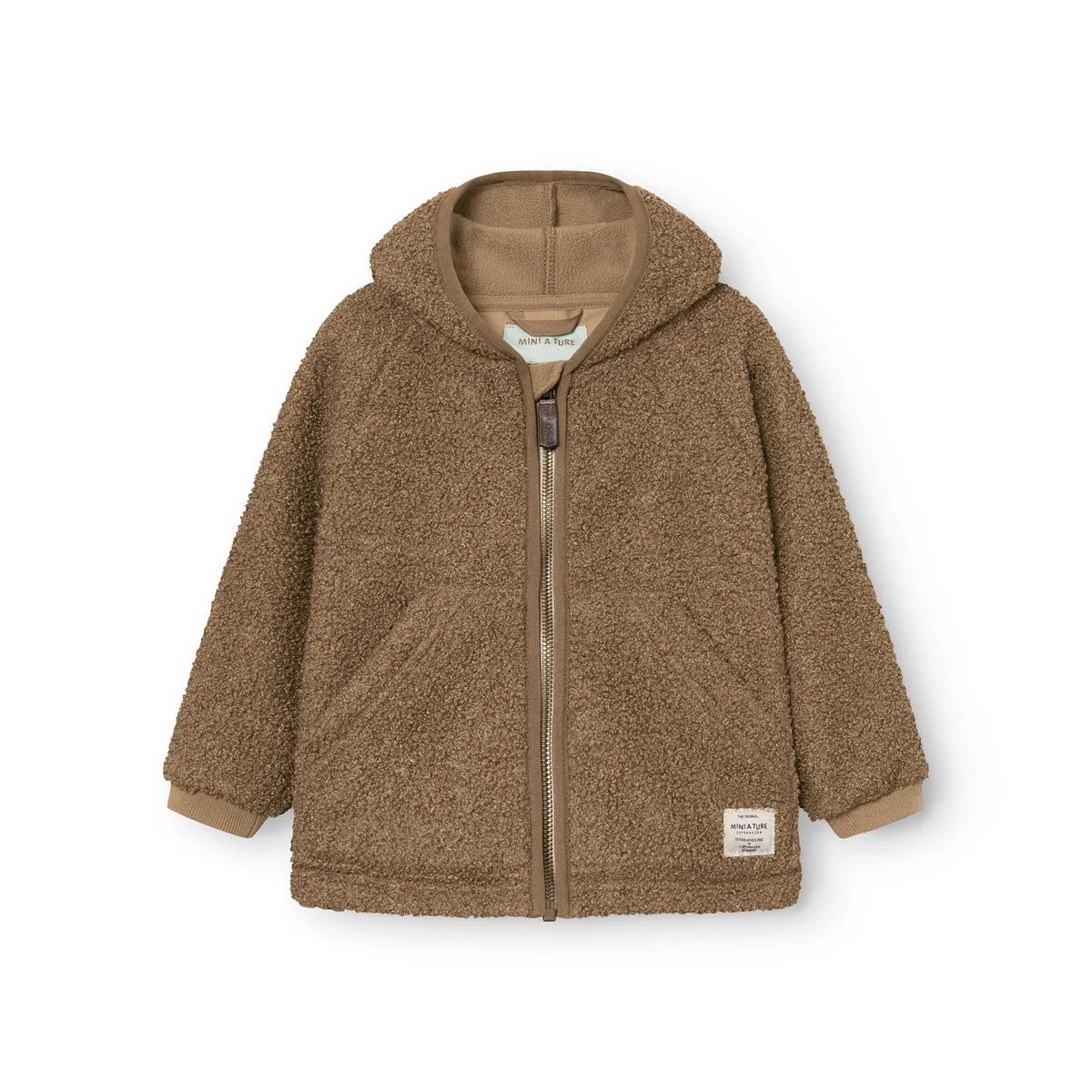 MINI A TURE LIFF TeddFleece Jacket Otter Brown
