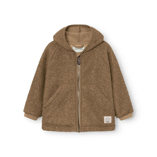 MINI A TURE LIFF TeddFleece Jacket Otter Brown