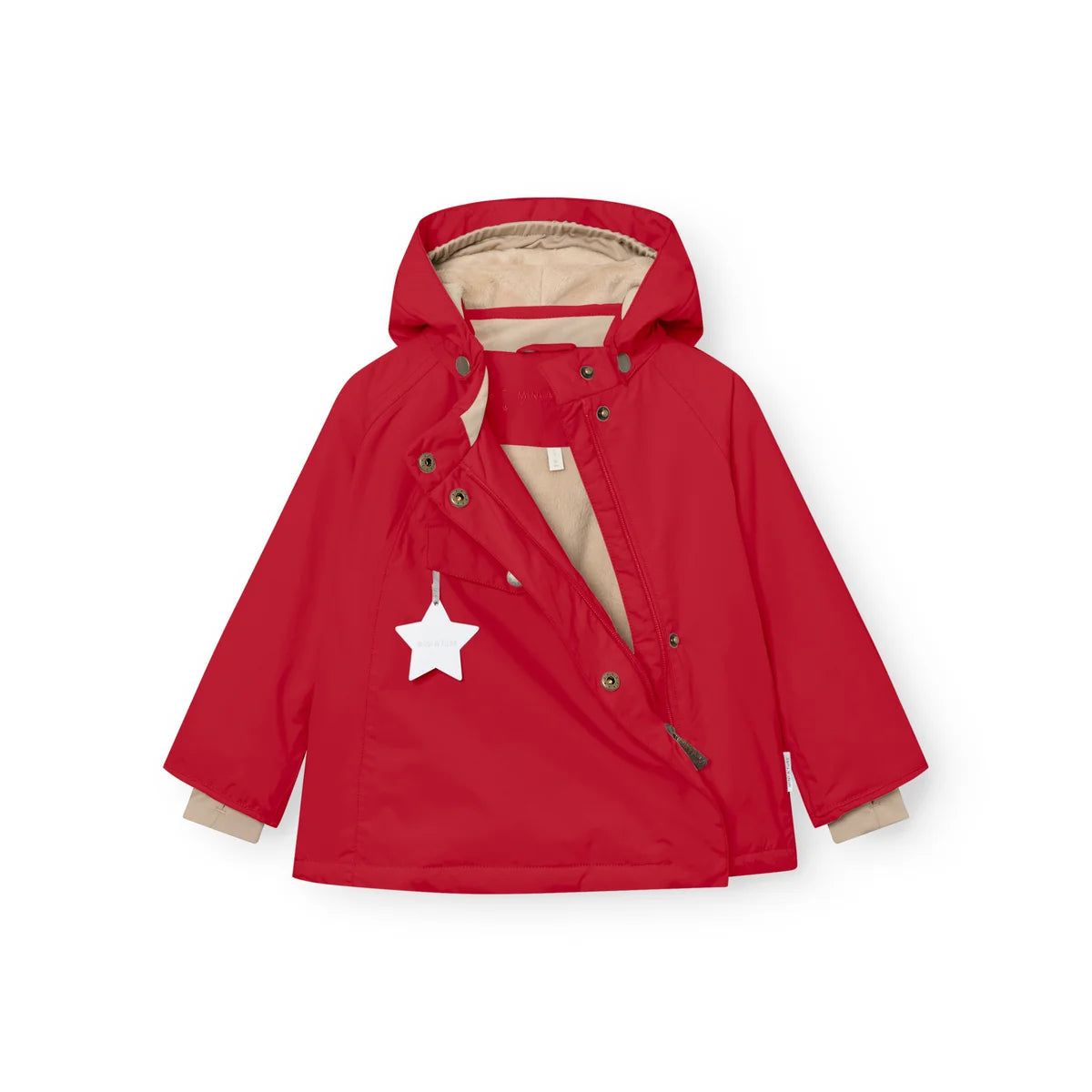 Mini A Ture Fleece Lined Winter Jacket Red