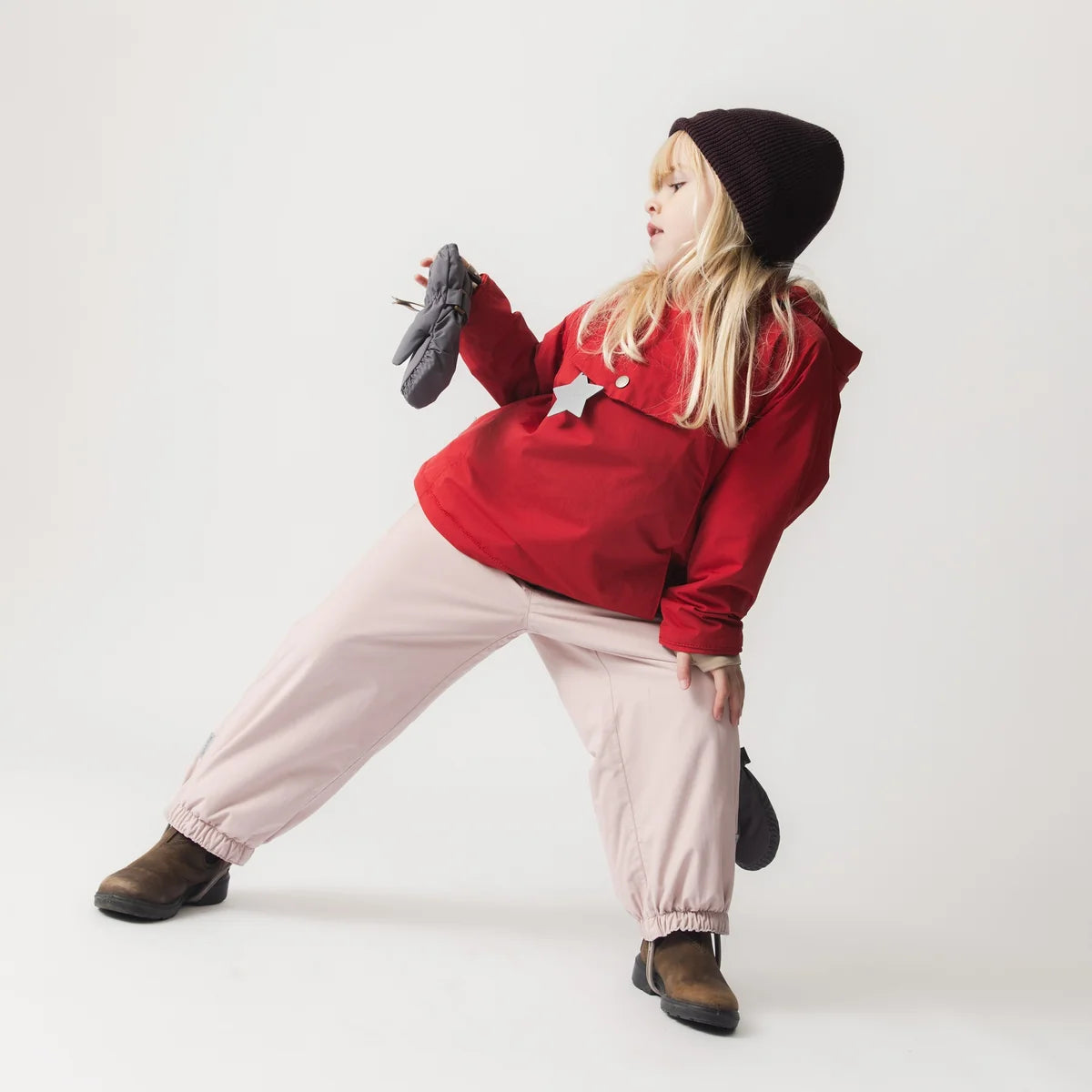 Mini A Ture Fleece Lined Winter Jacket Red
