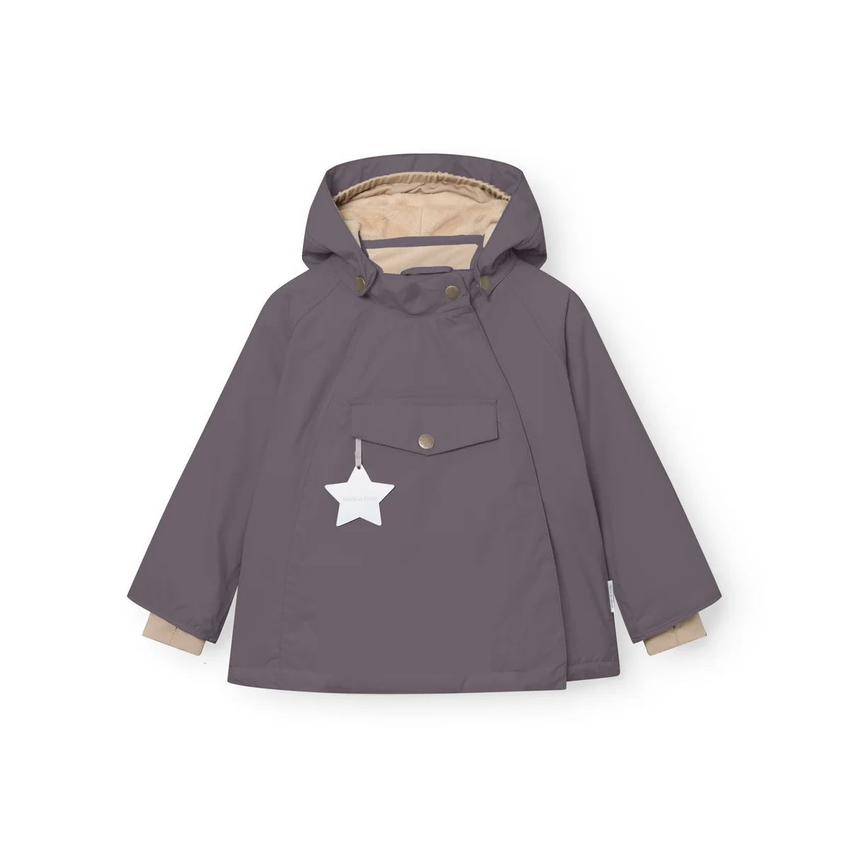 Mini A Ture Fleece Lined Winter Jacket Plum Kitten