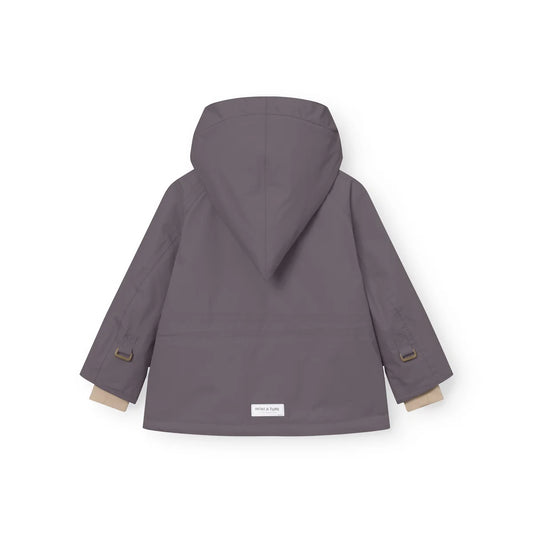 Mini A Ture Fleece Lined Winter Jacket Plum Kitten