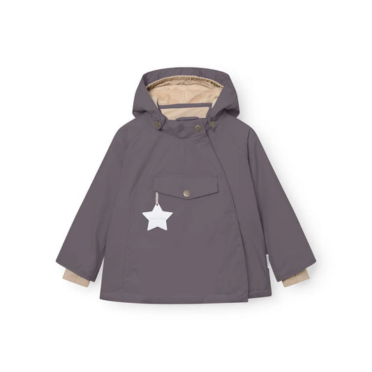 Mini A Ture Fleece Lined Winter Jacket Plum Kitten