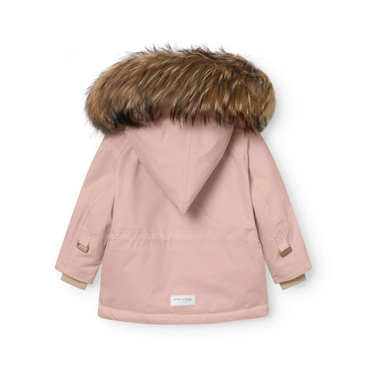Mini A Ture Fleece Lined Winter Jacket FUR Adobe Rose